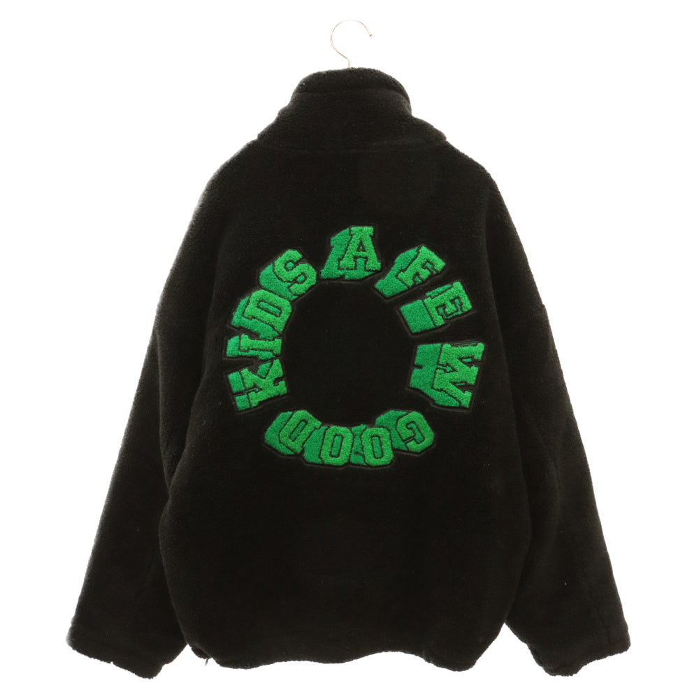 A FEW GOOD KIDS(アフュー グッド キッズ) CIRCLE LOGO BOA JACKET サークルロゴボアジャケット ブラック