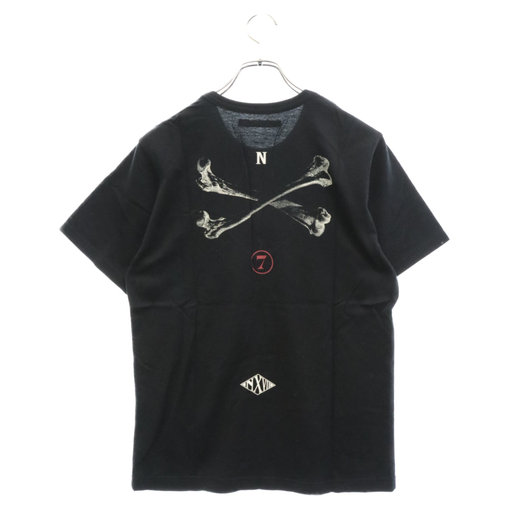 NEXUS7(ネクサスセブン) ロゴパッチ付き ポケット 半袖Tシャツ ブラック