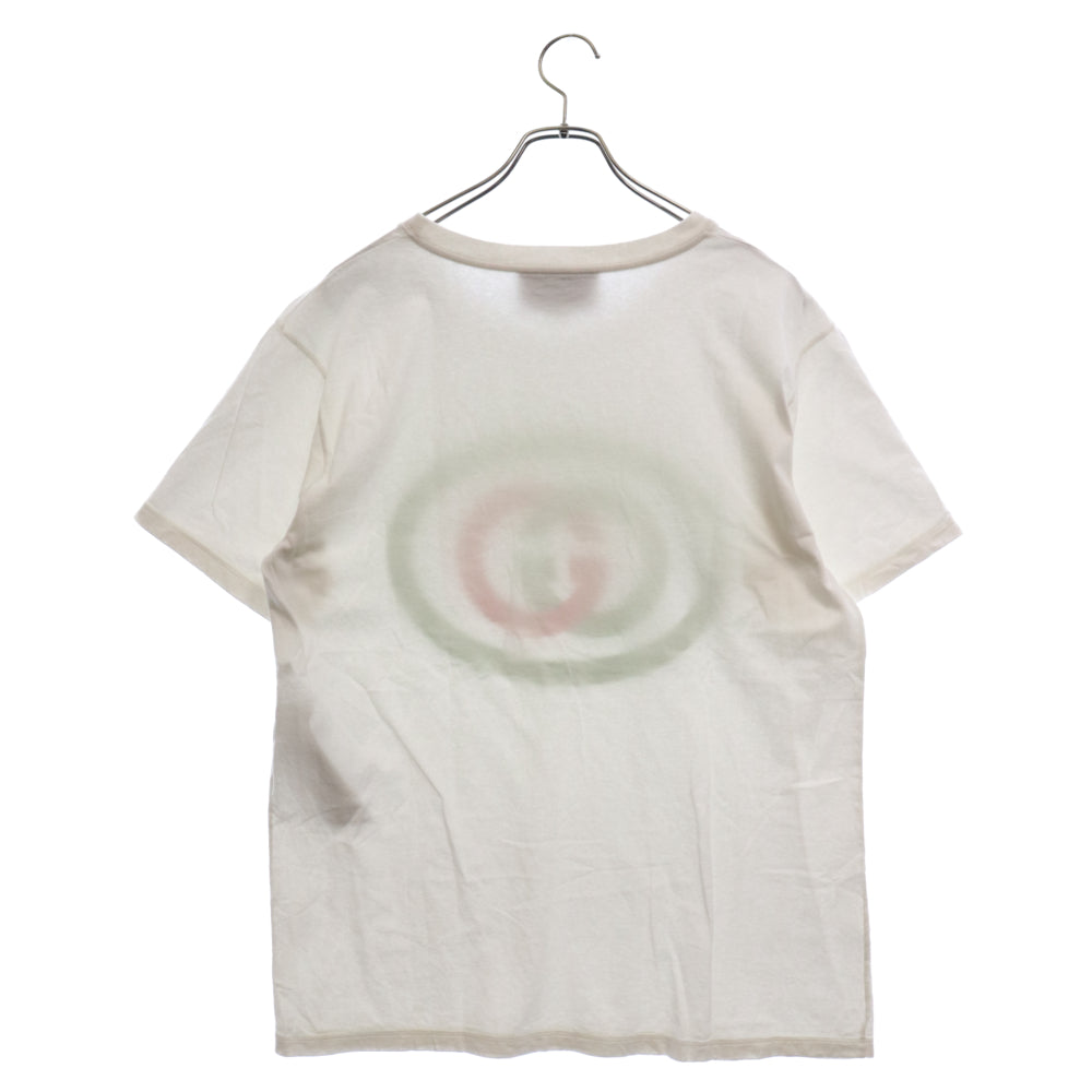 GUCCI(グッチ) 20SS Oversize Tee With Interlocking G インターロッキングGプリントクルーネックオーバーサイズ半袖Tシャツ ホワイト 565806