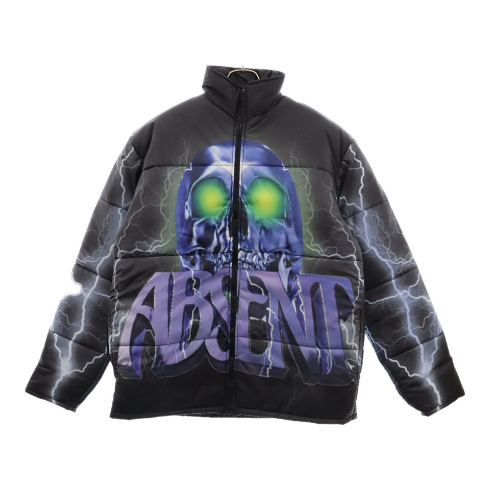 absent(アブセント) スカルプリントパファージャケット ブラック