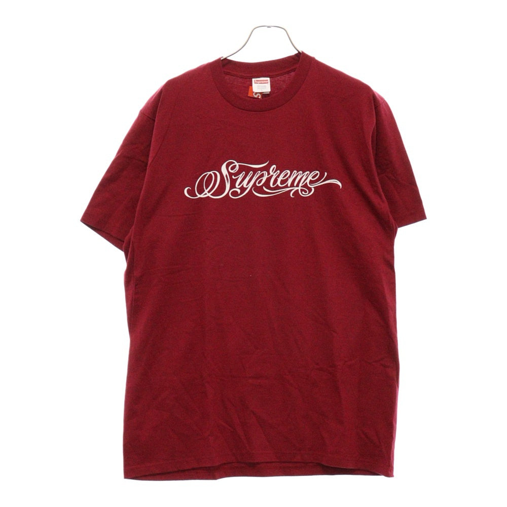 SUPREME(シュプリーム) 24AW Script Tee スクリプト 半袖 Tシャツ ボルドー