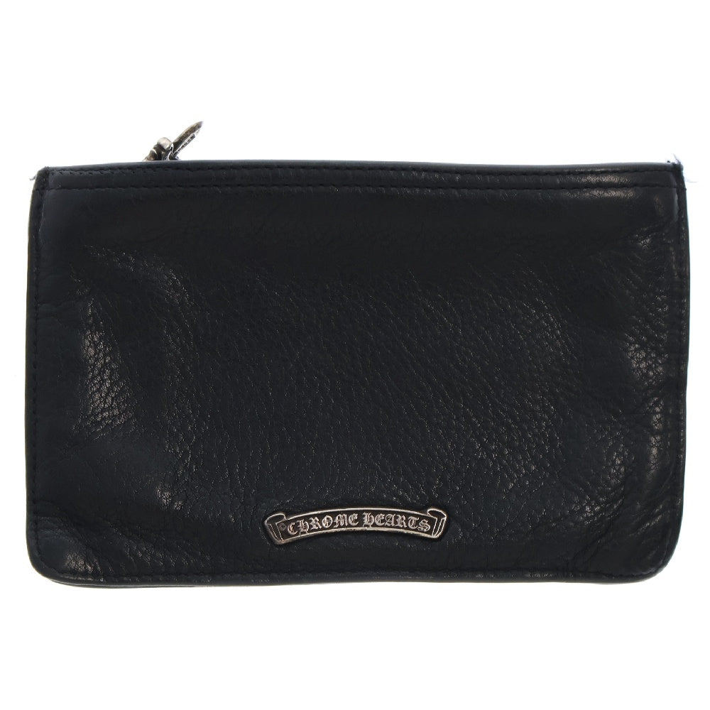 CHROME HEARTS(クロムハーツ) ZPR CHNG PURSE2 チェンジパース #2ダガージップコインケース レザー ブラック
