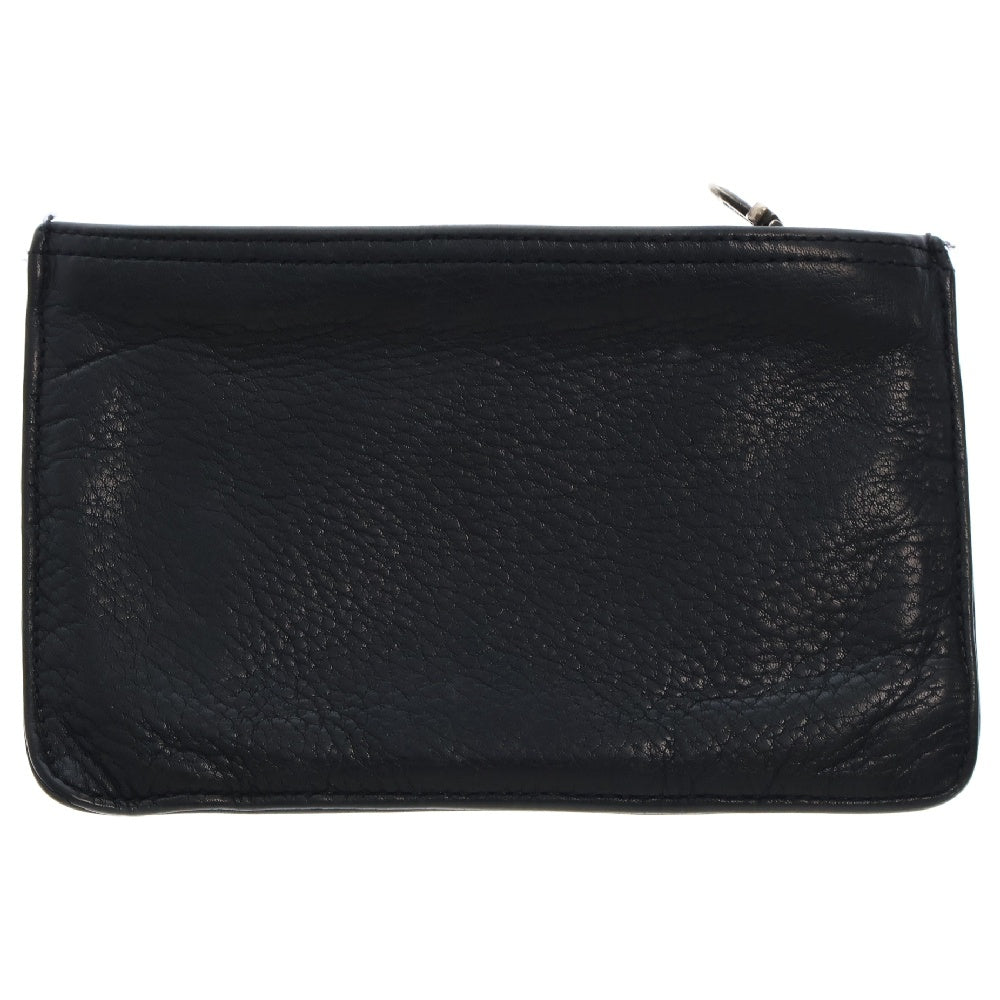 CHROME HEARTS(クロムハーツ) ZPR CHNG PURSE2 チェンジパース #2ダガージップコインケース レザー ブラック