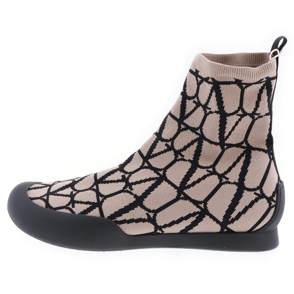 VALENTINO(ヴァレンチノ) Toile Iconographe Cityshore Sock Boot トワル イコノグラフ シティショア ソックブーツ ブラウン 3Y2S0H35‐JFX