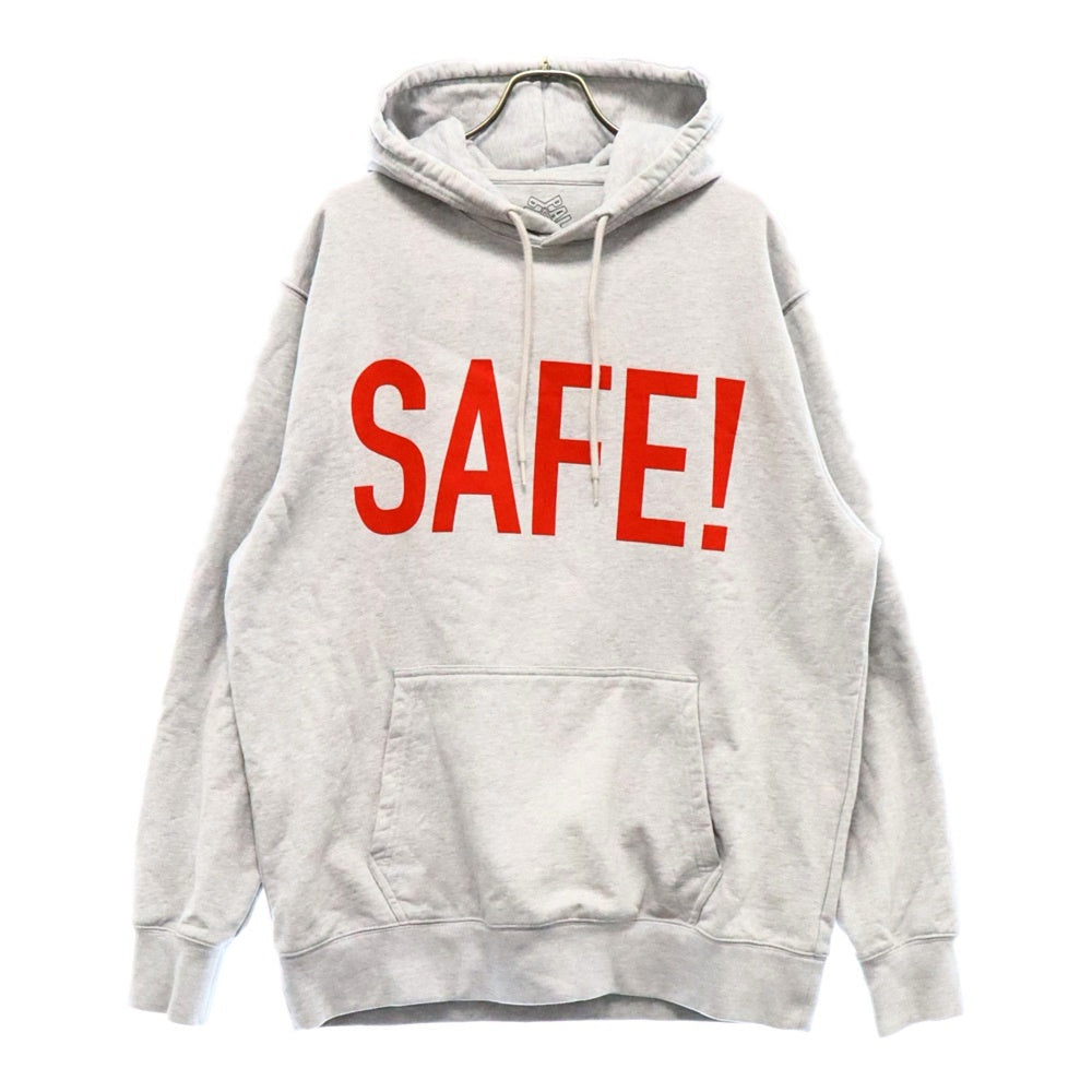 Palace Skateboards(パレススケートボーズ) 19SS SAFE T Hoodie セーフT プリント プルオーバーパーカー フーディー グレー