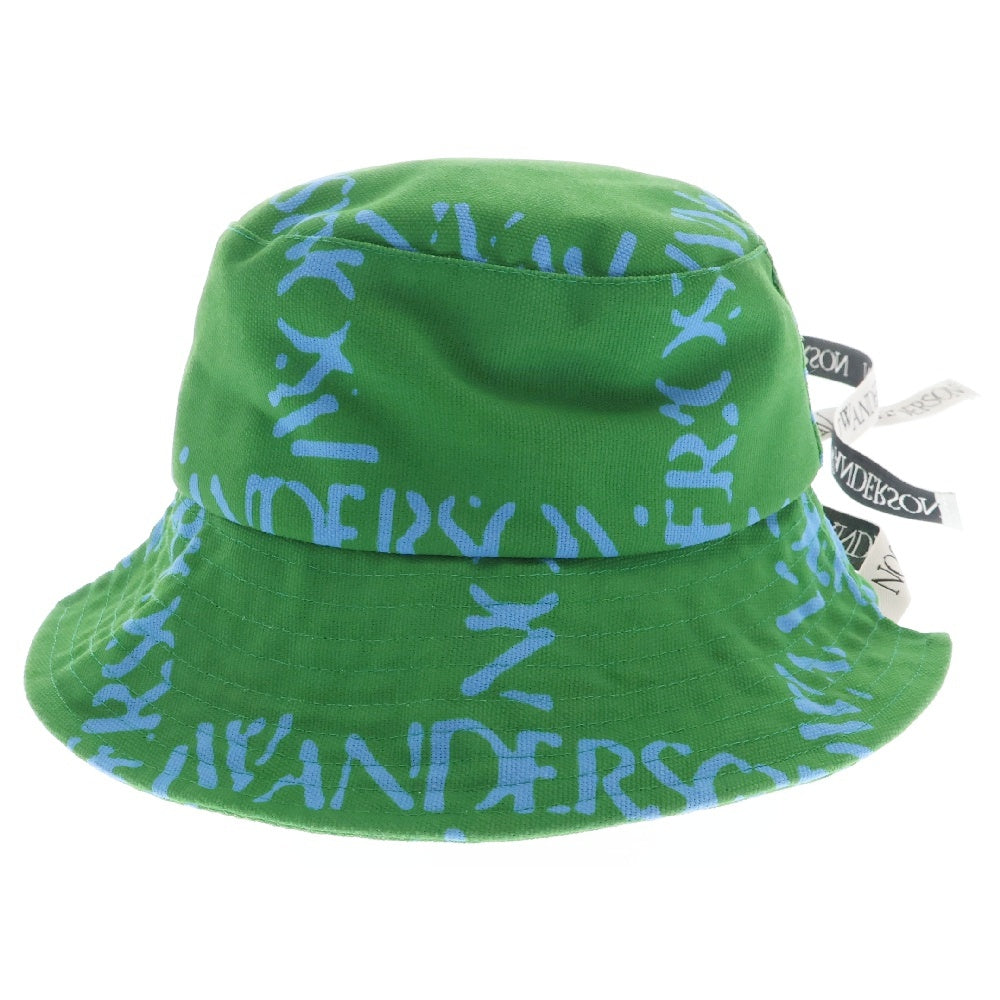 J.W.ANDERSON(ジェー ダブリュー アンダーソン) 22SS フィッシャーマンハット ポリエステル バケットハット グリーン AC0101FA0065500