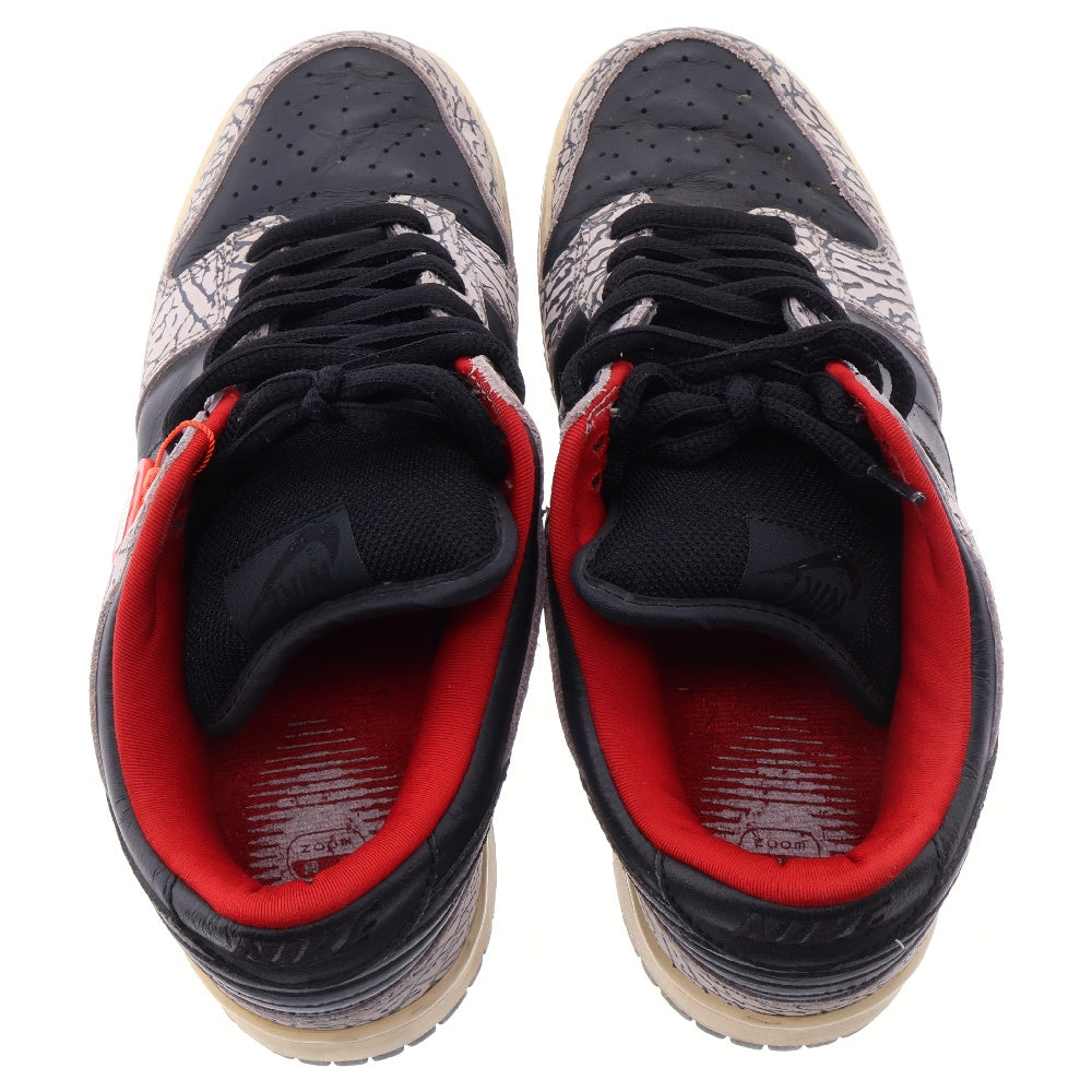NIKE(ナイキ) 【観賞用】02AW × SUPREME シュプリーム ダンクロープロエスビー ブラックセメント ローカットスニーカー ブラック/グレー US9.5/27.5cm 304292-131