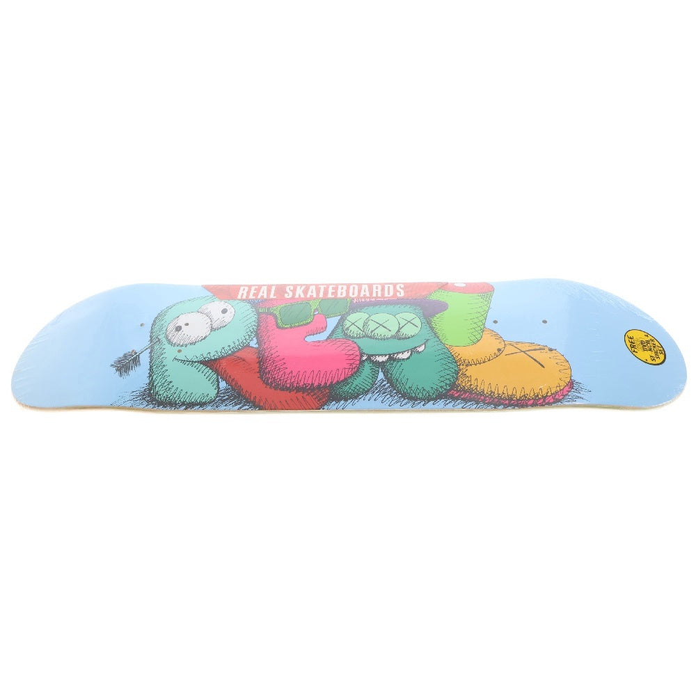 KAWS(カウズ) 2007 ×Real Skateboards Real Skateboard Deck リアルスケートボード デッキ 500本限定 オレンジ/ブルー
