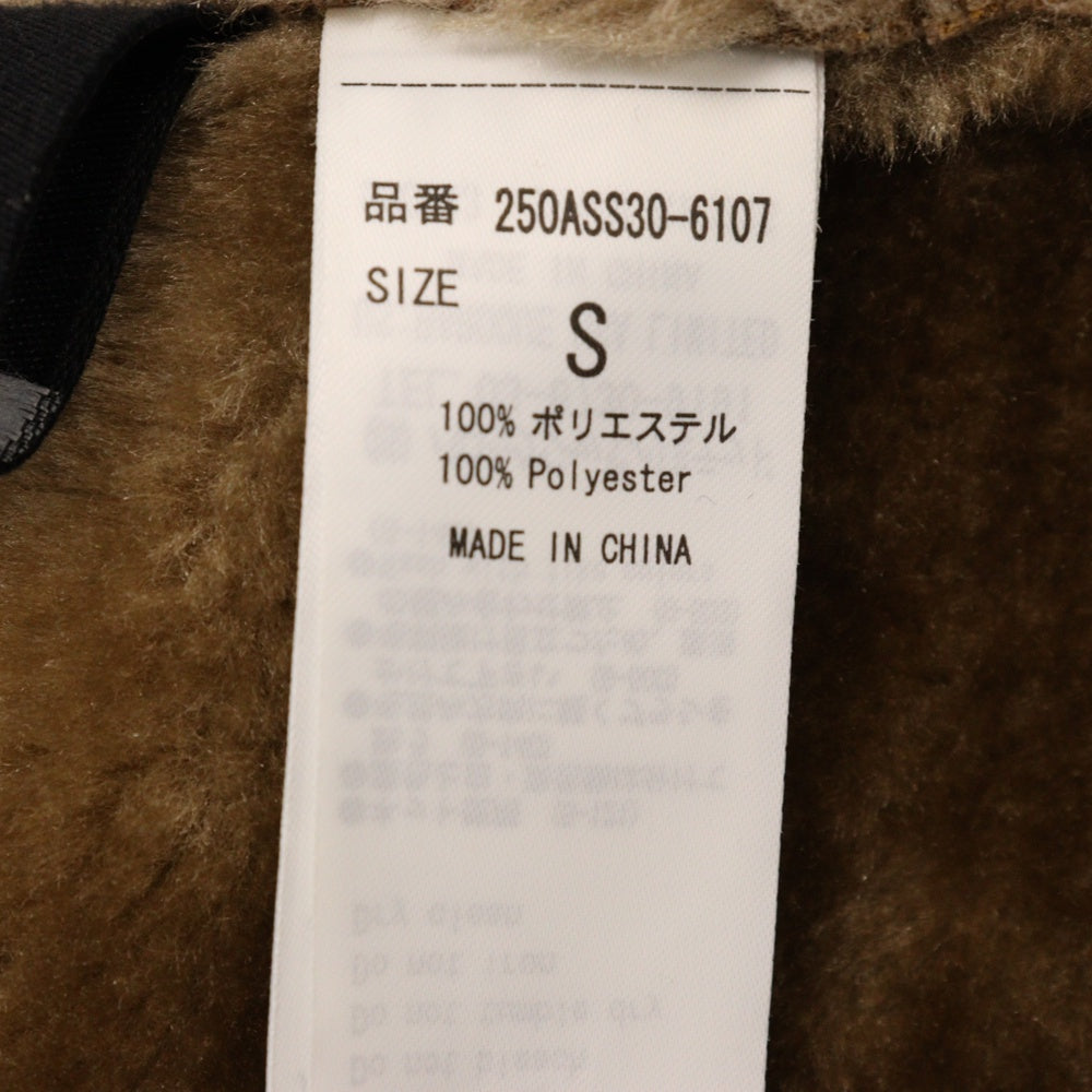AZUL by moussy(アズールバイマウジー) フェイクムートン ライダースベスト レディース ブラウン 250ASS30-6107