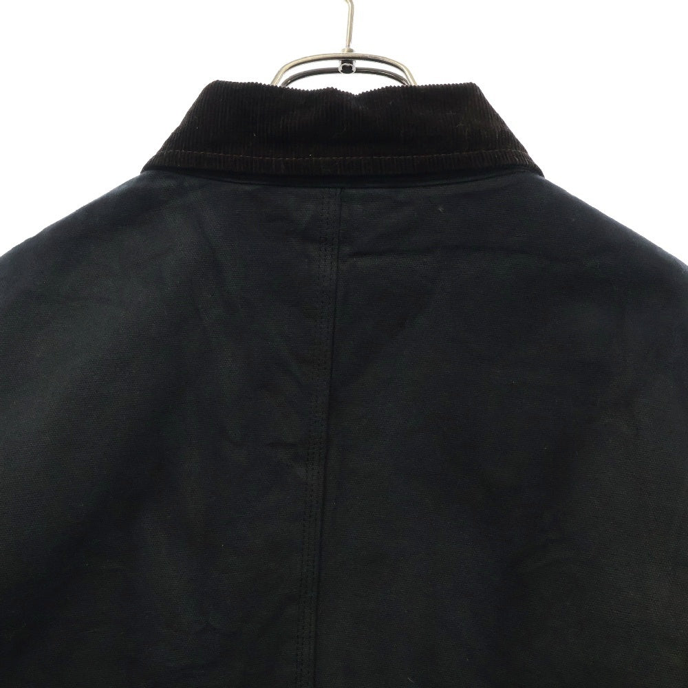 HUF(ハフ) 24AW CANVAS JACKET キャンバス 裏地キルティング ダックジャケット ブラック