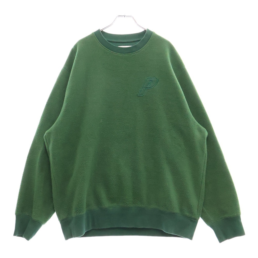 Palace Skateboards(パレススケートボーズ) 23AW REVERSE P-3 CREW リバース P-3 バックロゴ クルーネックスウェットトレーナー グリーン