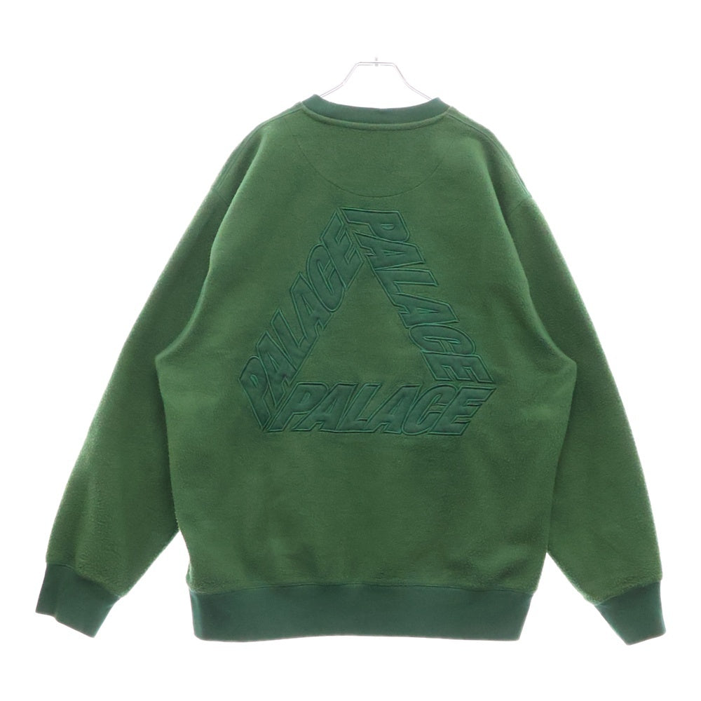 Palace Skateboards(パレススケートボーズ) 23AW REVERSE P-3 CREW リバース P-3 バックロゴ クルーネックスウェットトレーナー グリーン