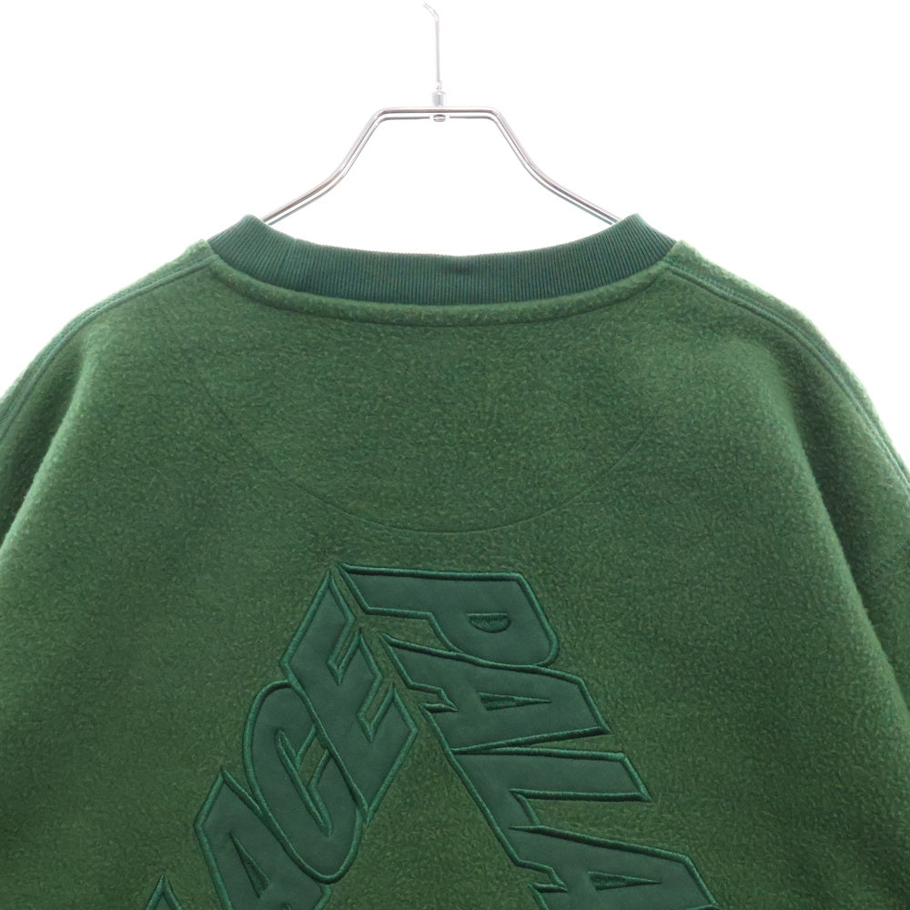 Palace Skateboards(パレススケートボーズ) 23AW REVERSE P-3 CREW リバース P-3 バックロゴ クルーネックスウェットトレーナー グリーン