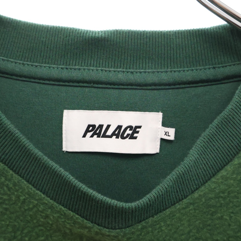 Palace Skateboards(パレススケートボーズ) 23AW REVERSE P-3 CREW リバース P-3 バックロゴ クルーネックスウェットトレーナー グリーン