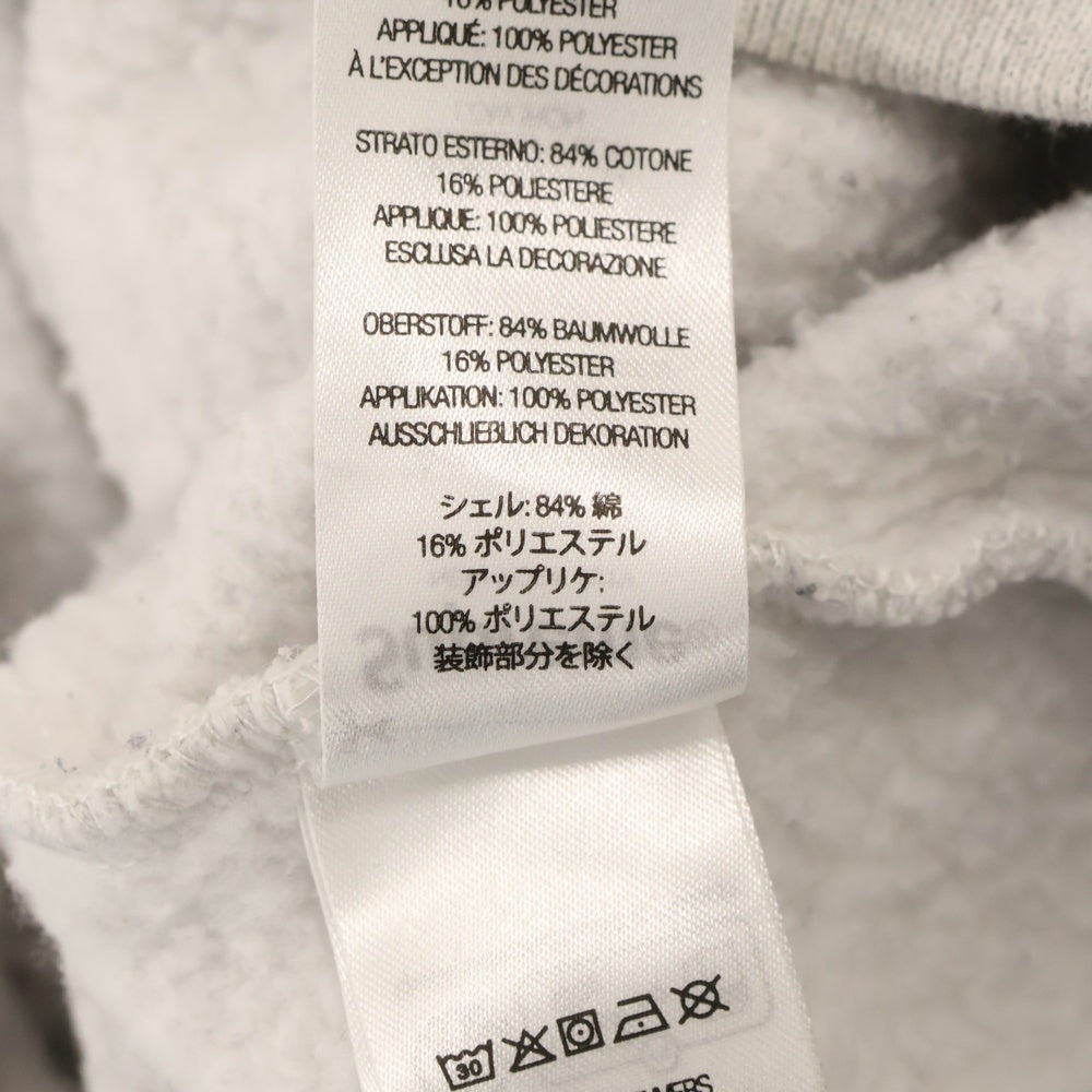 SUPREME(シュプリーム) 22AW Satin Applique Hooded Sweatshirt サテン アップリケ フーデッド スウェットプルオーバ ーパーカー フーディー グレー