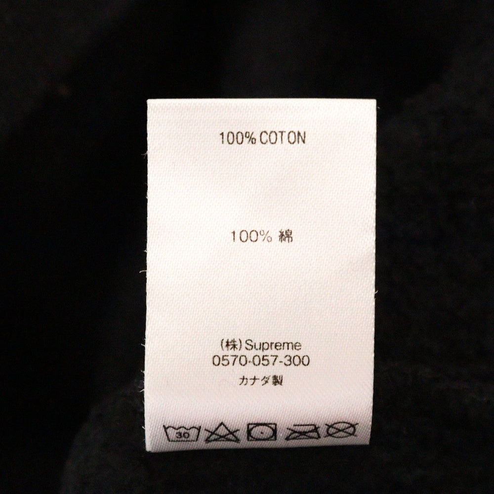 SUPREME(シュプリーム) 20AW ×Yohji Yamamoto Crewneck ヨウジヤマモト フロントロゴプリント クルーネックスウェットトレーナー ブラック