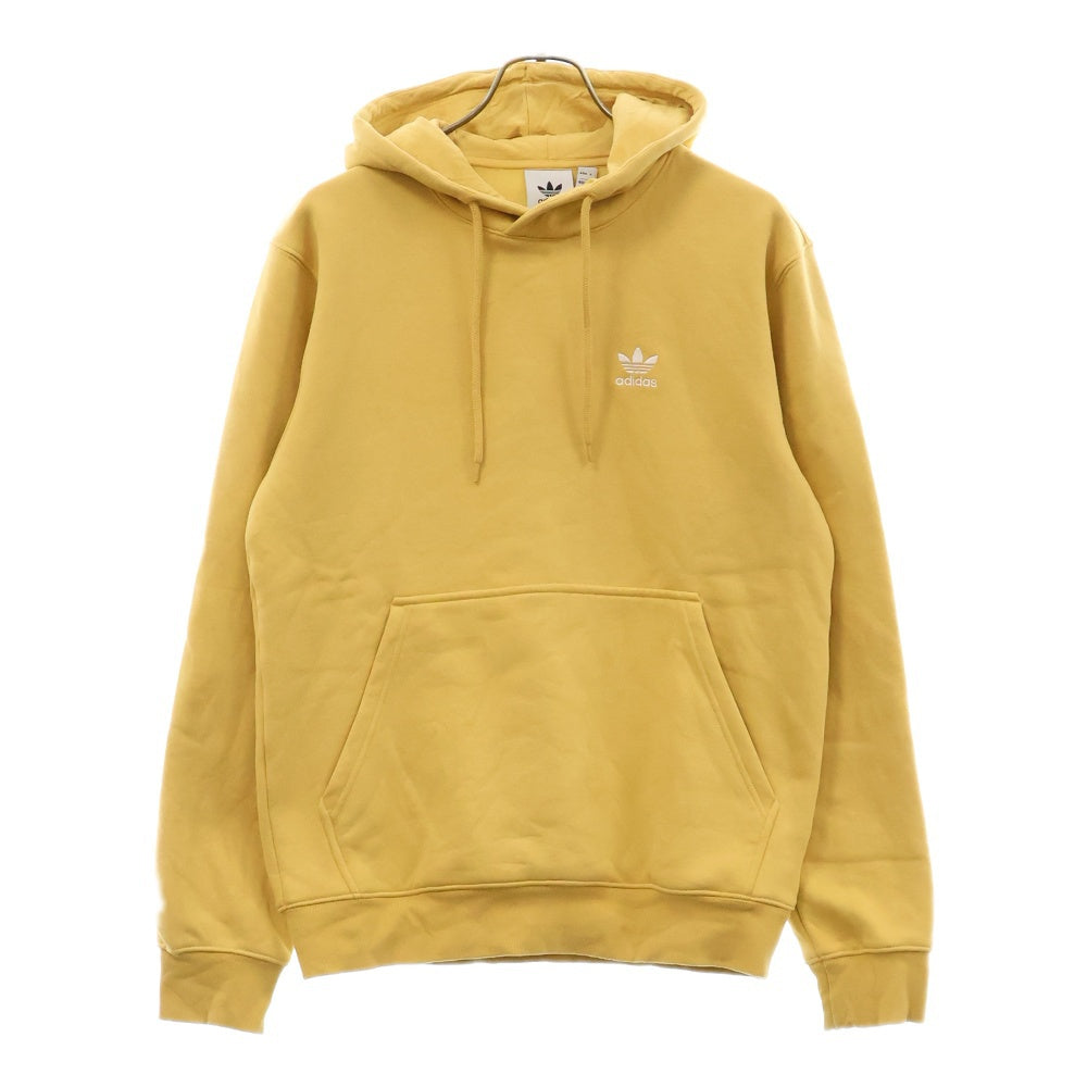 adidas(アディダス) Trefoil Essentials Hoodie トレフォイル エッセンシャルズ プルオーバースウェットパーカー イエロー IR7789