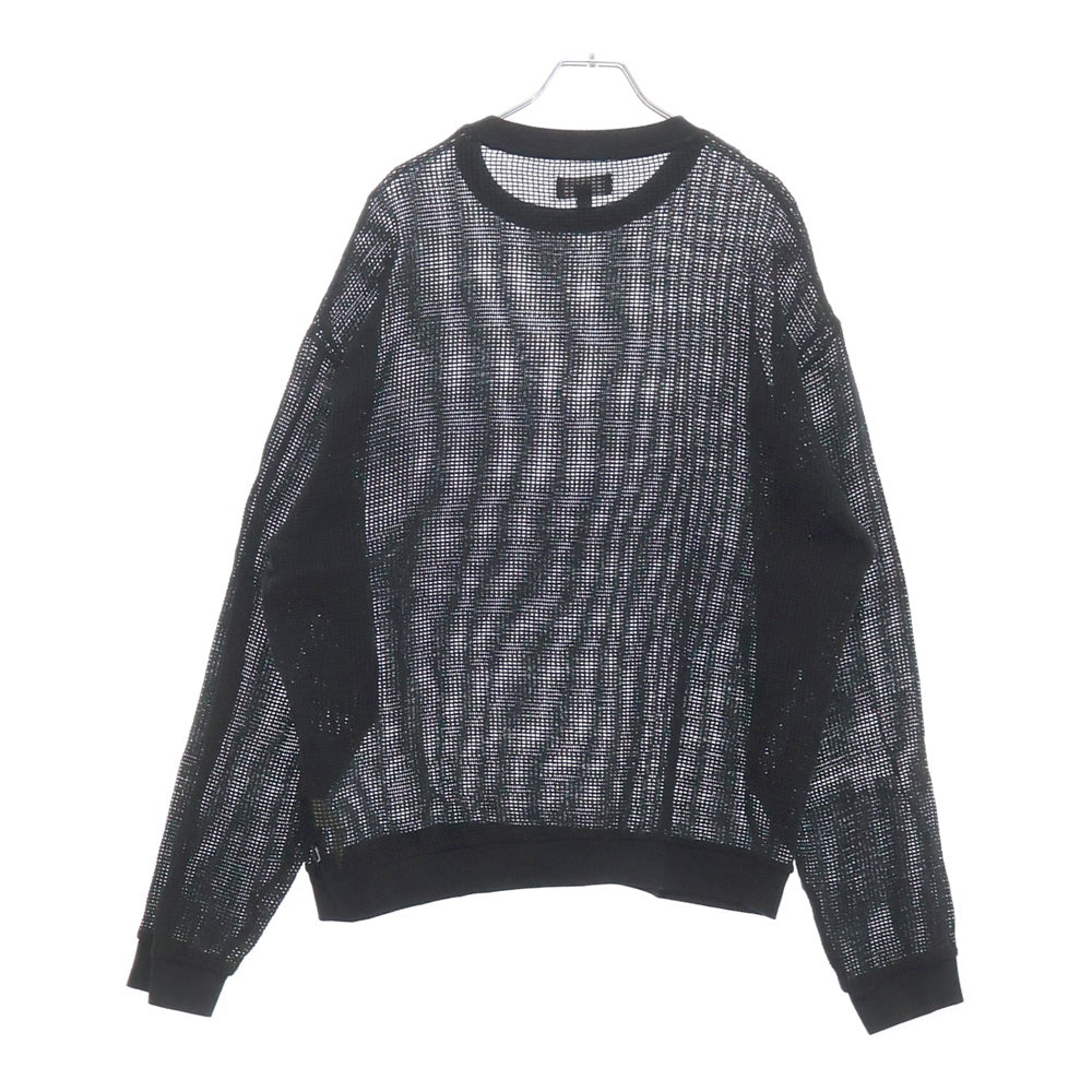 STUSSY(ステューシー) 22SS Cotton Mesh L/S Tee コットン メッシュ ロングスリーブ 長袖Tシャツ ブラック 1140295