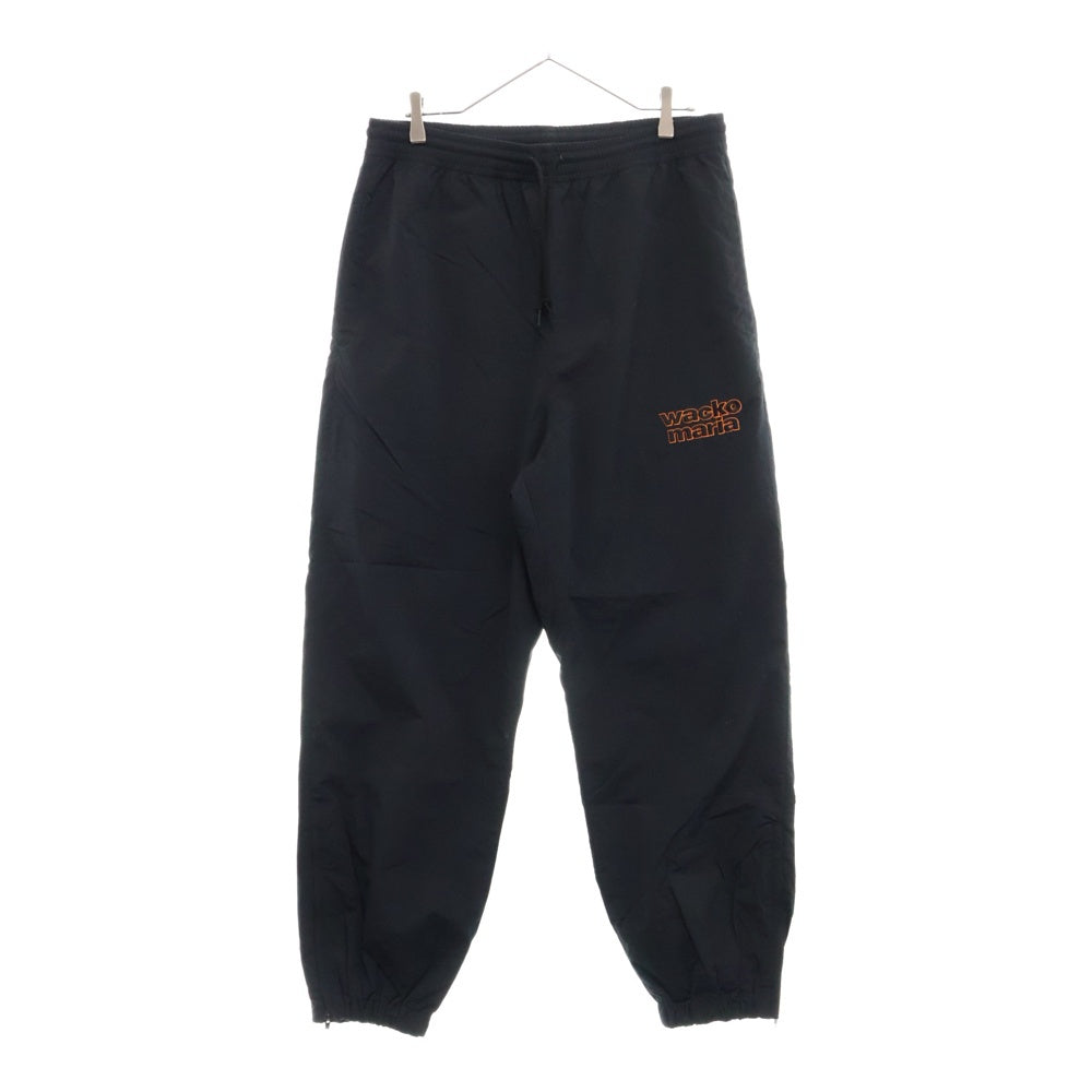 WACKO MARIA(ワコマリア) 23SS TRACK PANTS ナイロン フロントロゴ トラックパンツ ブラック