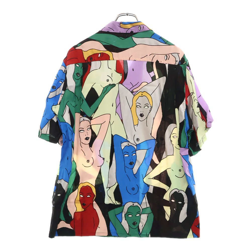 WACKO MARIA(ワコマリア) 22SS HAWAIIAN SHIRT 天国東京百女図 ハワイアン オープンカラー 半袖シャツ マルチ 22SS-WMS-HI02
