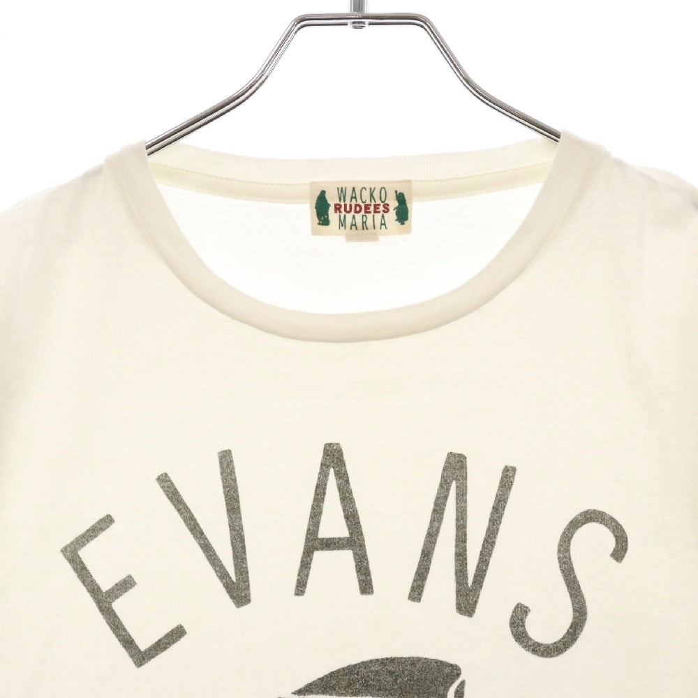 WACKO MARIA(ワコマリア) 初期 EVANS フロントプリント 半袖Tシャツ カットソー ホワイト