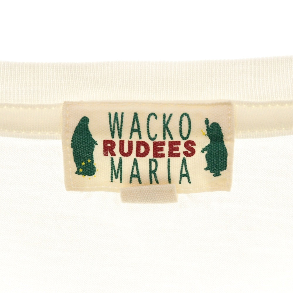 WACKO MARIA(ワコマリア) 初期 EVANS フロントプリント 半袖Tシャツ カットソー ホワイト