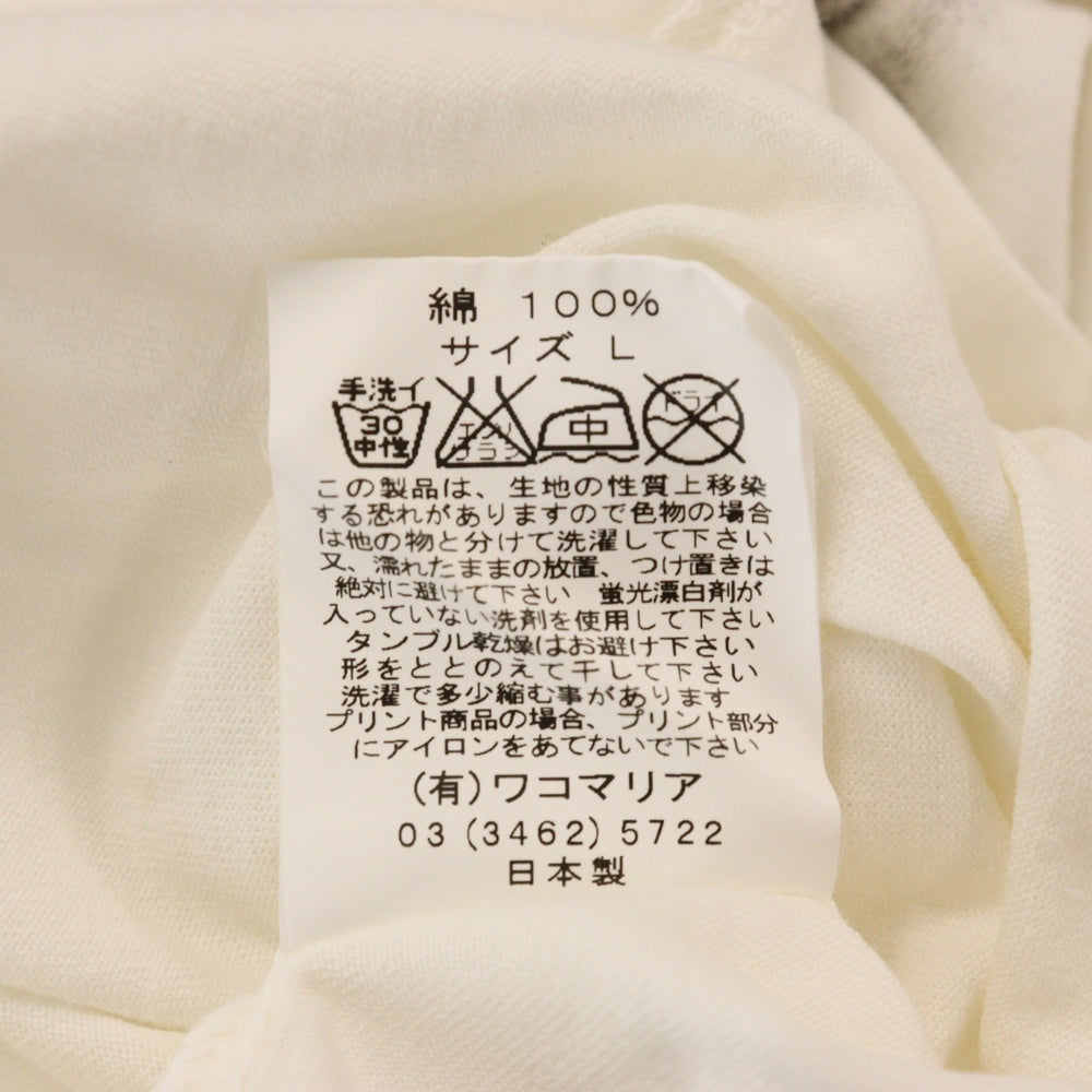 WACKO MARIA(ワコマリア) P-VINE RECORDS LIGHTNIN HOPKINS フォトプリント 半袖Tシャツ カットソー ホワイト