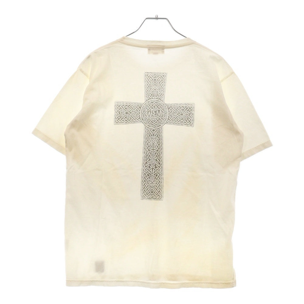 WACKO MARIA(ワコマリア) 初期 ケルトクロス バックプリント 半袖Tシャツ カットソー ホワイト