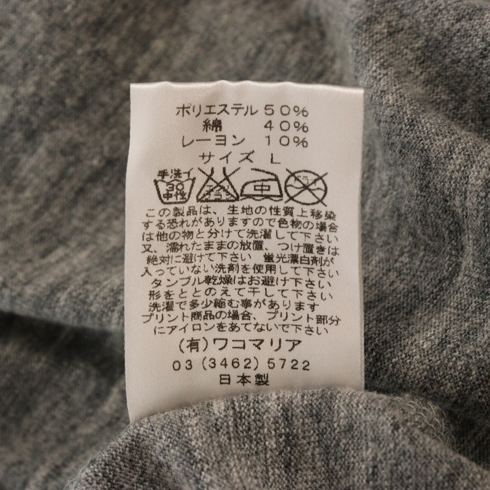 WACKO MARIA(ワコマリア) 初期 マリア フロントプリント 半袖Tシャツ カットソー グレー