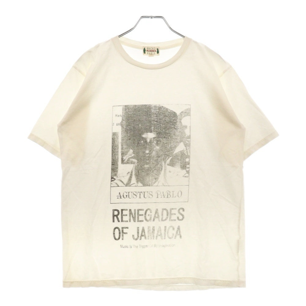 WACKO MARIA(ワコマリア) 初期 RENEGADES OF JAMAICA フォトプリント クルーネック 半袖Tシャツ カットソー ホワイト