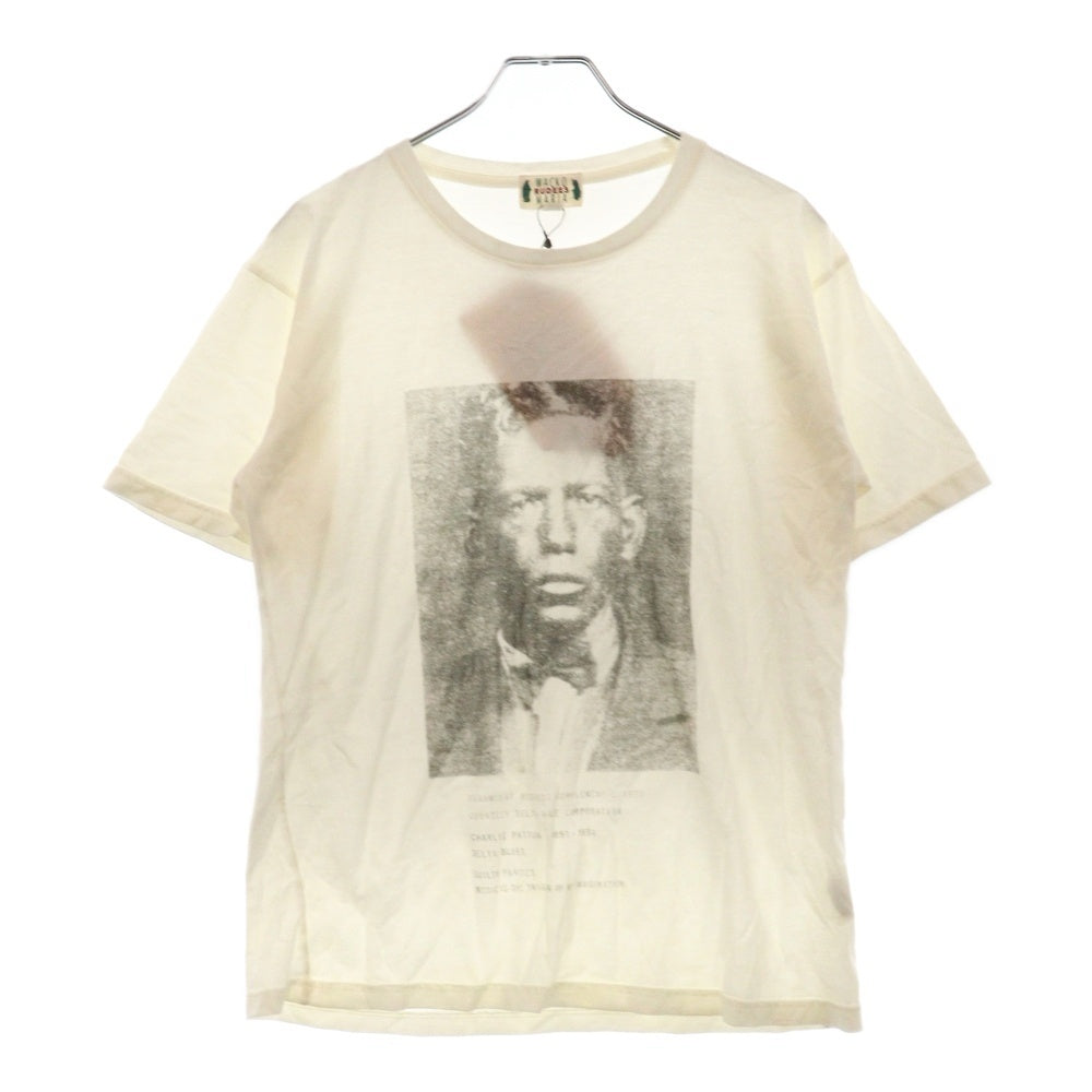 WACKO MARIA(ワコマリア) 初期 CHARLEY PATTON フォトプリント クルーネック 半袖Tシャツ カットソー ホワイト