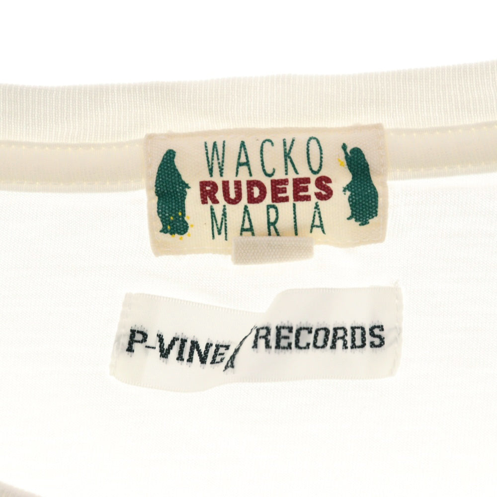 WACKO MARIA(ワコマリア) P-VINE RECORDS SLEEPY JOHN ESTES フォトプリント 半袖Tシャツ カットソー ホワイト