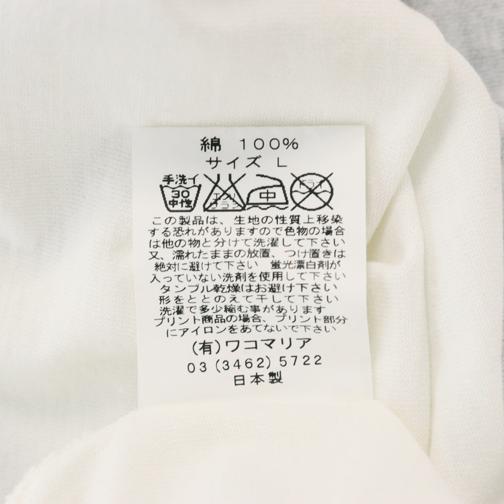 WACKO MARIA(ワコマリア) P-VINE RECORDS SLEEPY JOHN ESTES フォトプリント 半袖Tシャツ カットソー ホワイト