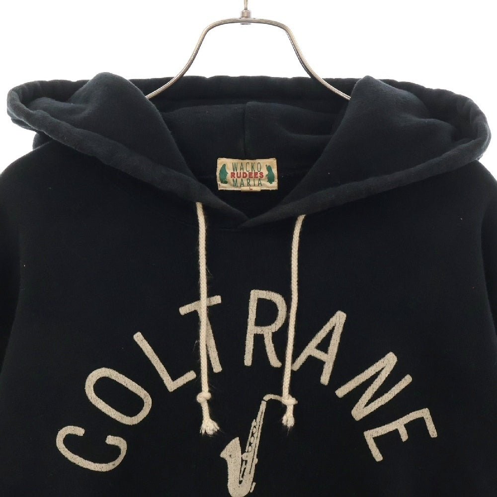 WACKO MARIA(ワコマリア) COLTRANE フロントプリント プルオーバー スウェットパーカー フーディー ブラック