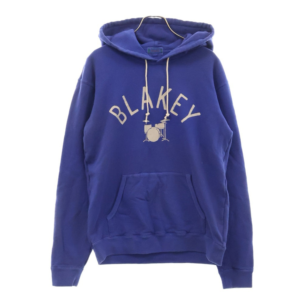WACKO MARIA(ワコマリア) BLAKEY フロントプリント プルオーバー スウェットパーカー フーディー ブルー