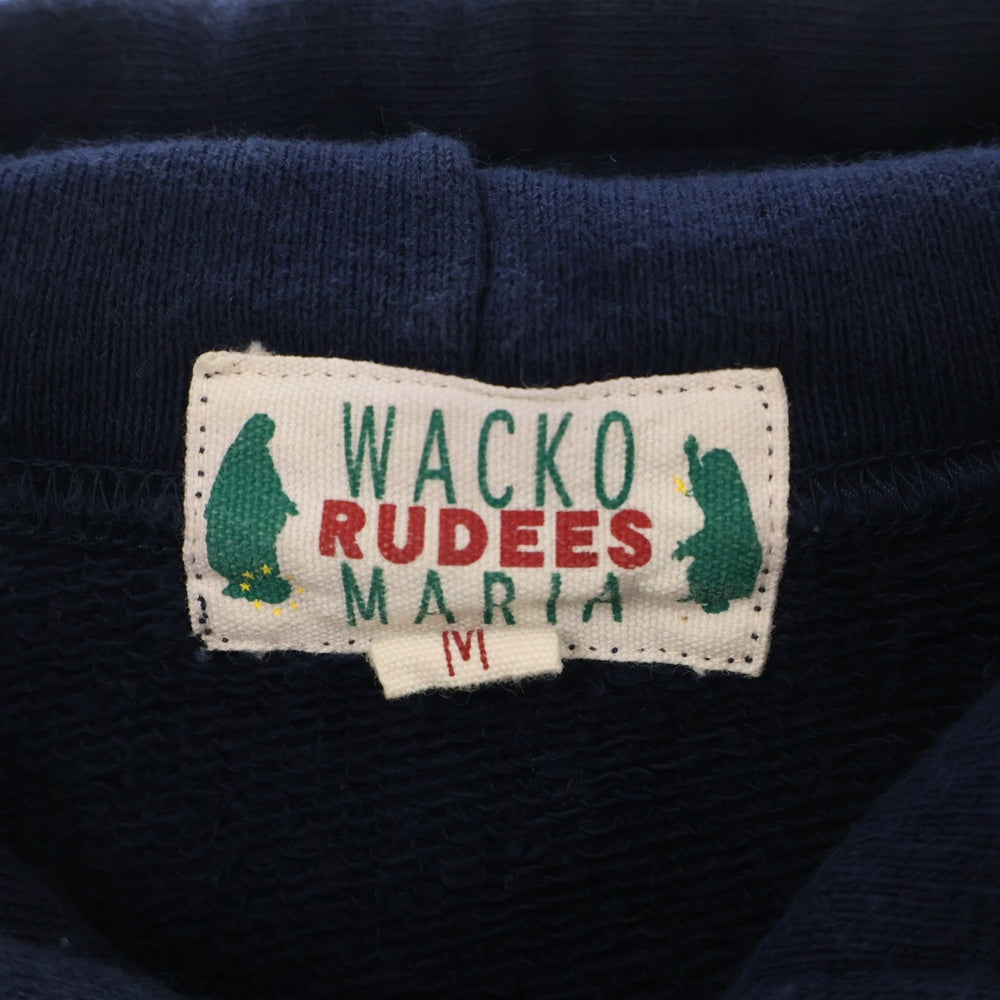 WACKO MARIA(ワコマリア) COLTRANE フロントプリント プルオーバー スウェットパーカー フーディー ネイビー