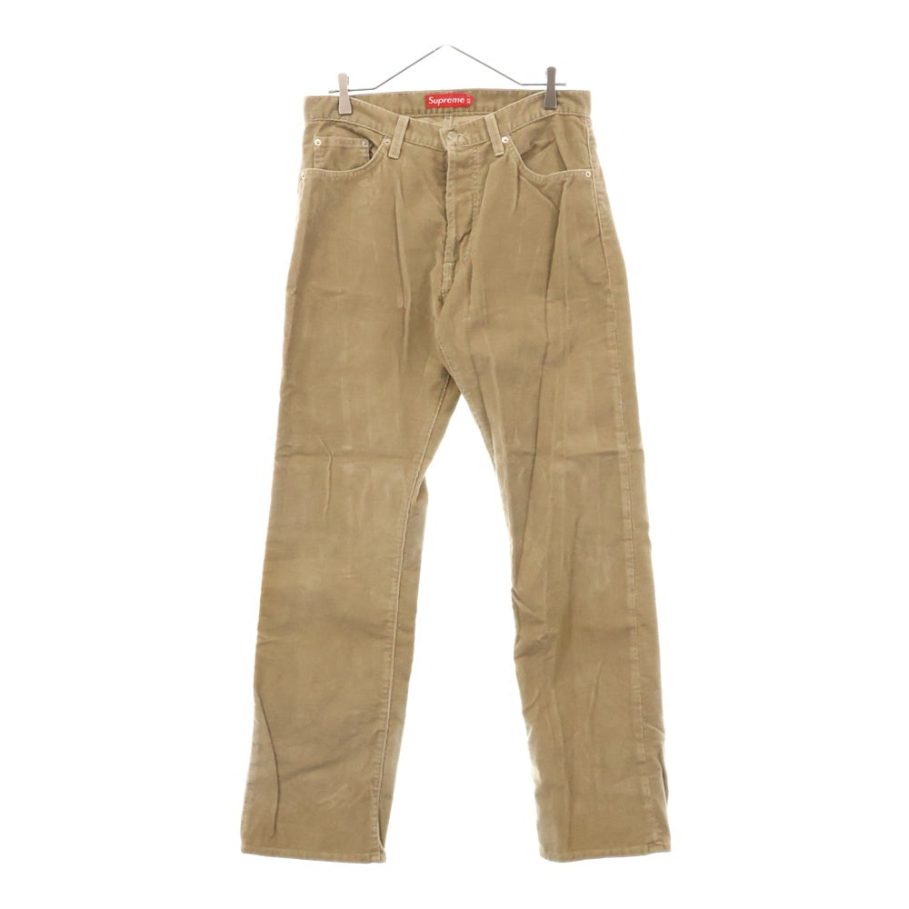 SUPREME(シュプリーム) Corduroy Work Pant コーデユロイ ボタンフライ ワークパンツ ベージュ