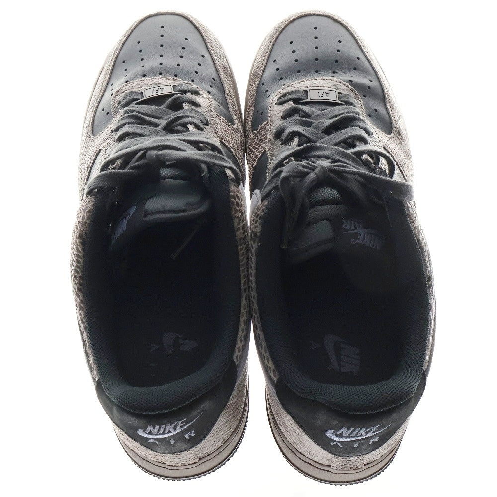 NIKE(ナイキ) AIR FORCE 1 07 LV8 エア フォース ローカットスニーカー スネーク US10.5/28.5cm グレー/ブラック CI5766-994
