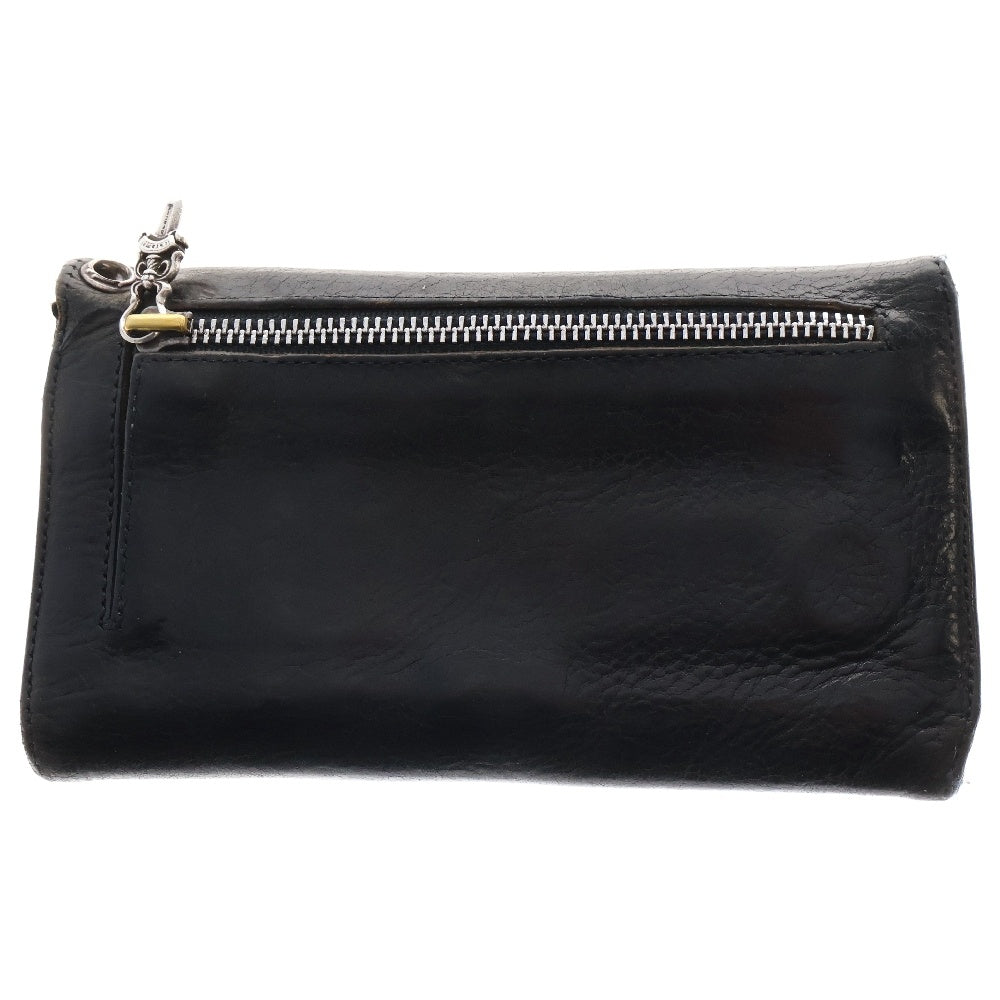 CHROME HEARTS(クロムハーツ) WAVE ウェーブ レザーウォレット 財布 ブラック BCA374