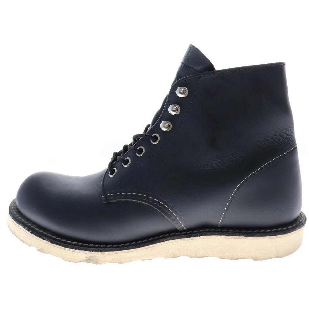 RED WING(レッド ウイング) IRISH SETTER 6' ROUND-TOE アイリッシュセッター ラウンドトゥ レザー レースアップブーツ ブラック US7.5/25.5cm 8165