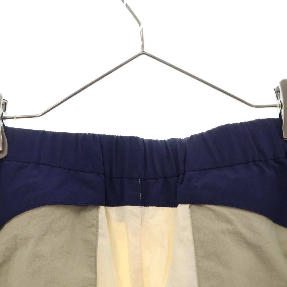 KENZO(ケンゾー) 21SS SPORT NYLON JOGPANTS ロゴプリント ナイロンジョガーパンツ アイボリー/ネイビー