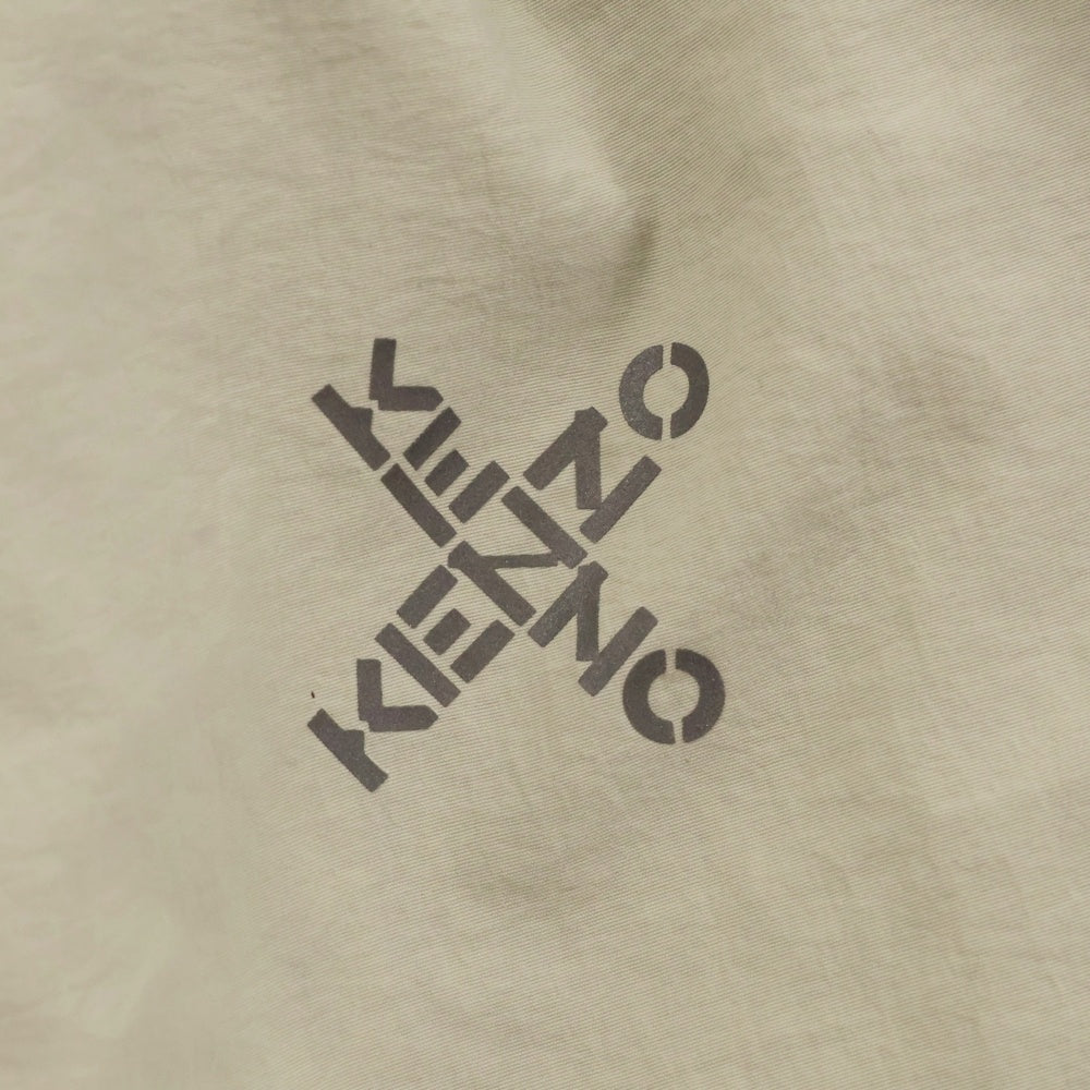 KENZO(ケンゾー) 21SS SPORT NYLON JOGPANTS ロゴプリント ナイロンジョガーパンツ アイボリー/ネイビー