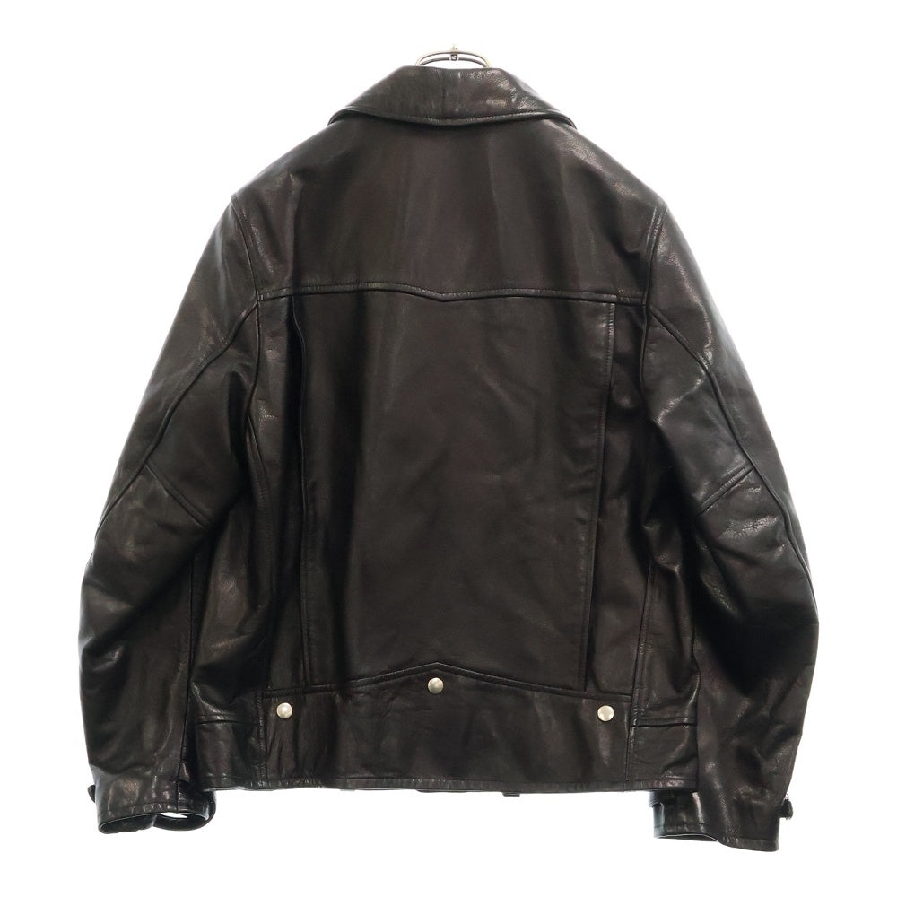 WACKO MARIA(ワコマリア) 24SS COWHIDE LEATHER DOUBLE RIDERS JACKET TYPE-1 カウレザー ダブルライダースジャケット ブラック 24SS-WMO-BL03