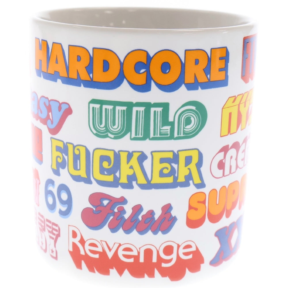 SUPREME(シュプリーム) 17AW ×HYSTERIC GLAMOUR Ceramic Coffee Mug ヒステリックグラマー 総柄プリント セラミック マグカップ ホワイト/マルチ