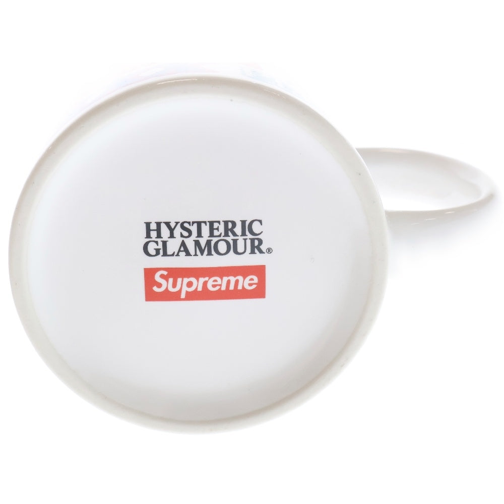SUPREME(シュプリーム) 17AW ×HYSTERIC GLAMOUR Ceramic Coffee Mug ヒステリックグラマー 総柄プリント セラミック マグカップ ホワイト/マルチ