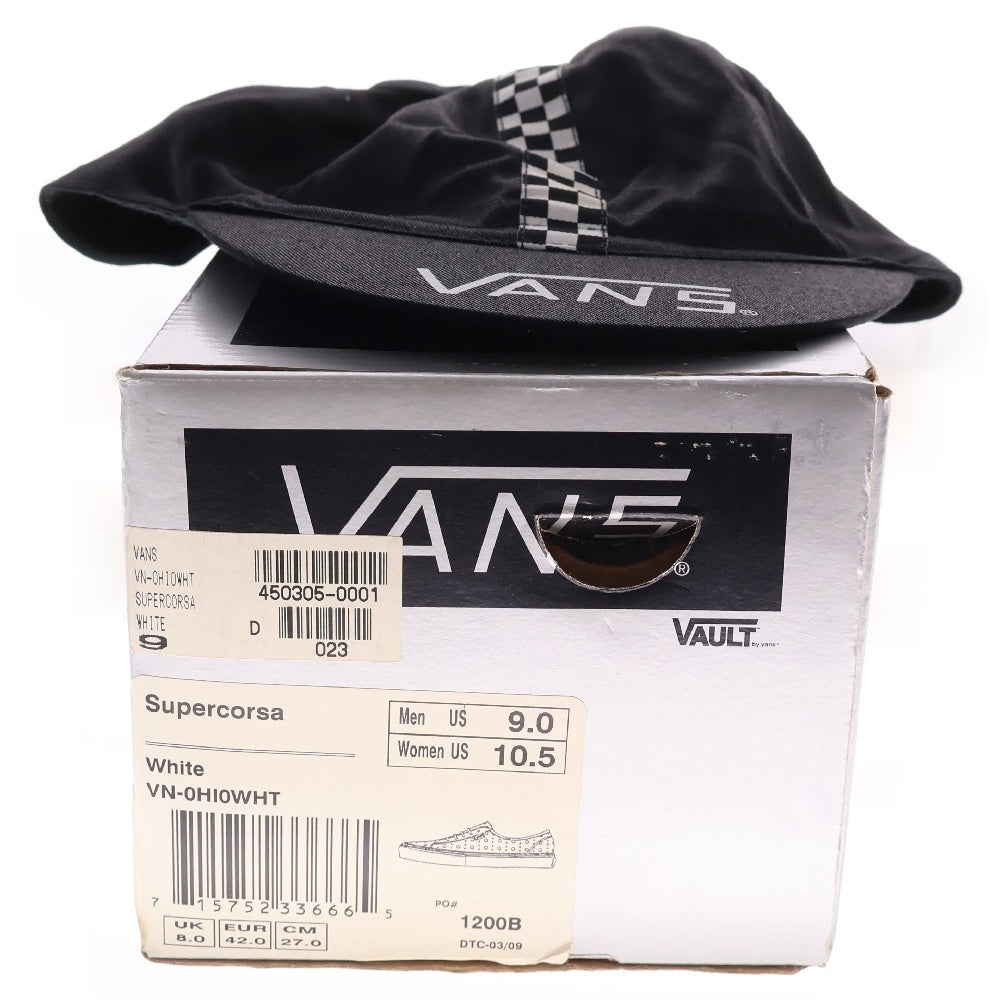 VANS(ヴァンズ) Supercorsa スーパーコルサ レザー ローカットスニーカー ホワイト US9/27cm VN0HI0WHT