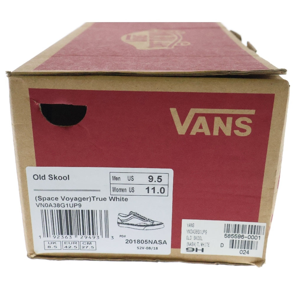 VANS(ヴァンズ) ×NASA Old Skool Space Voyager True White ナサ オールドスクール スペースボイジャー 宇宙探検 ローカットスニーカー ホワイト US9.5/27.5cm VN0A38G1UP9