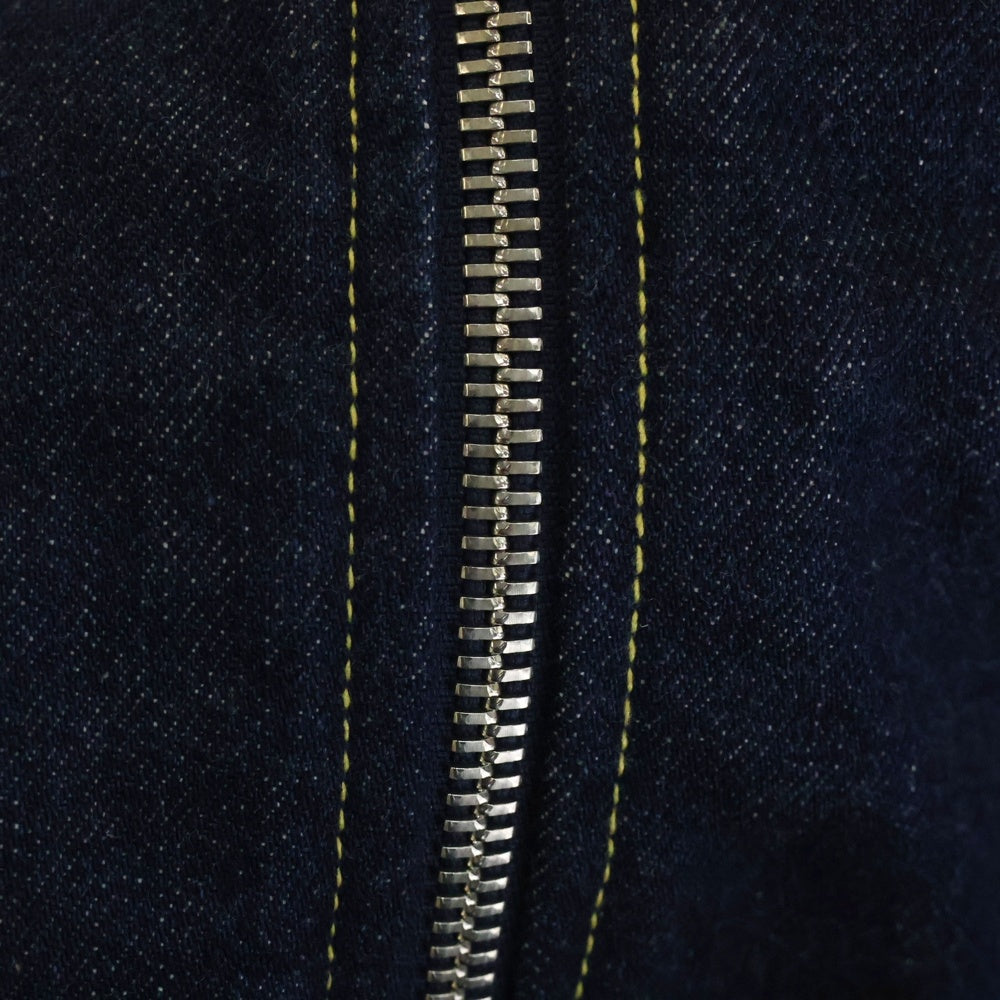 KENZO(ケンゾー) RINSE DENIM BOMBER デニムボンバージャケット ブルゾン アウター スタッズロゴ ネイビー FD65DB1016A1
