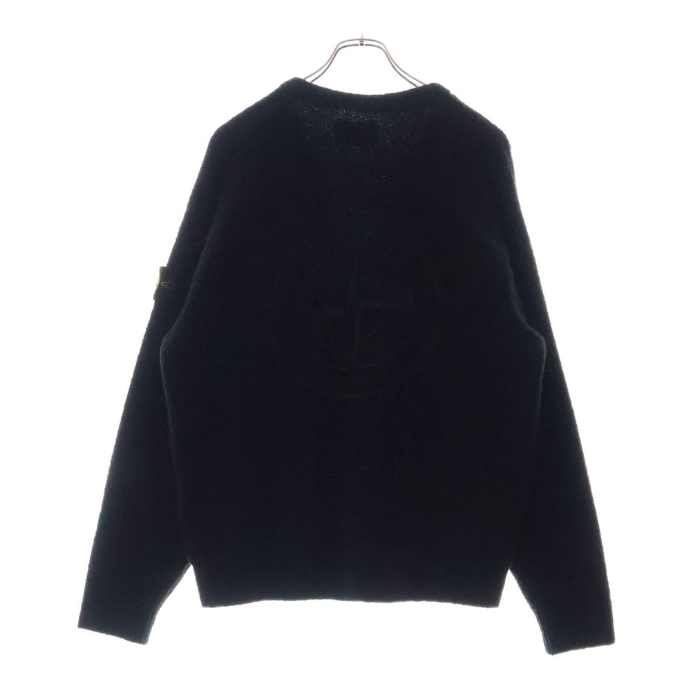 STONE ISLAND(ストーンアイランド) ×23AW SUPREME Boucle Cardigan シュプリーム ロゴ刺繍 ブークレカーディガン ブラック 7925501SB