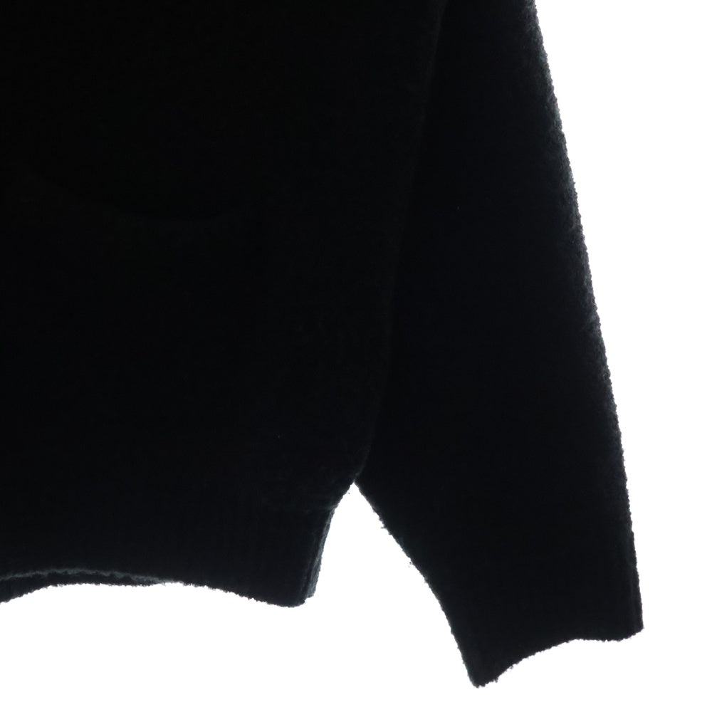 STONE ISLAND(ストーンアイランド) ×23AW SUPREME Boucle Cardigan シュプリーム ロゴ刺繍 ブークレカーディガン ブラック 7925501SB